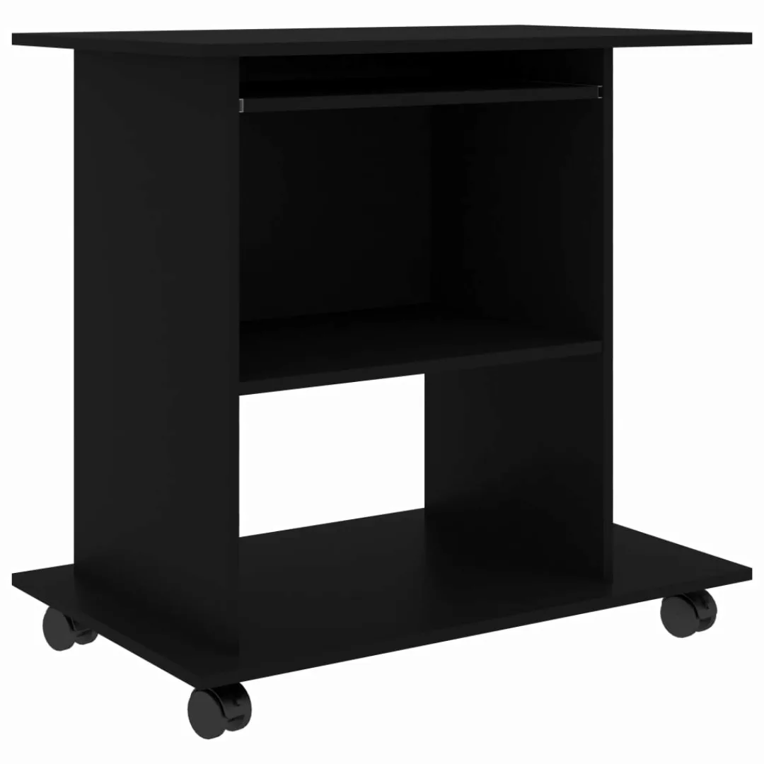 Pc-tisch Schwarz 80×50×75 Cm Spanplatte günstig online kaufen