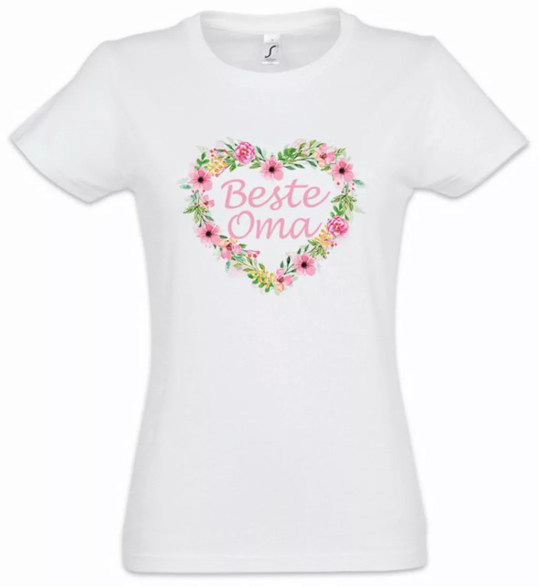 Urban Backwoods Print-Shirt Beste Oma Rosen Herz Damen T-Shirt I Omi Großmu günstig online kaufen