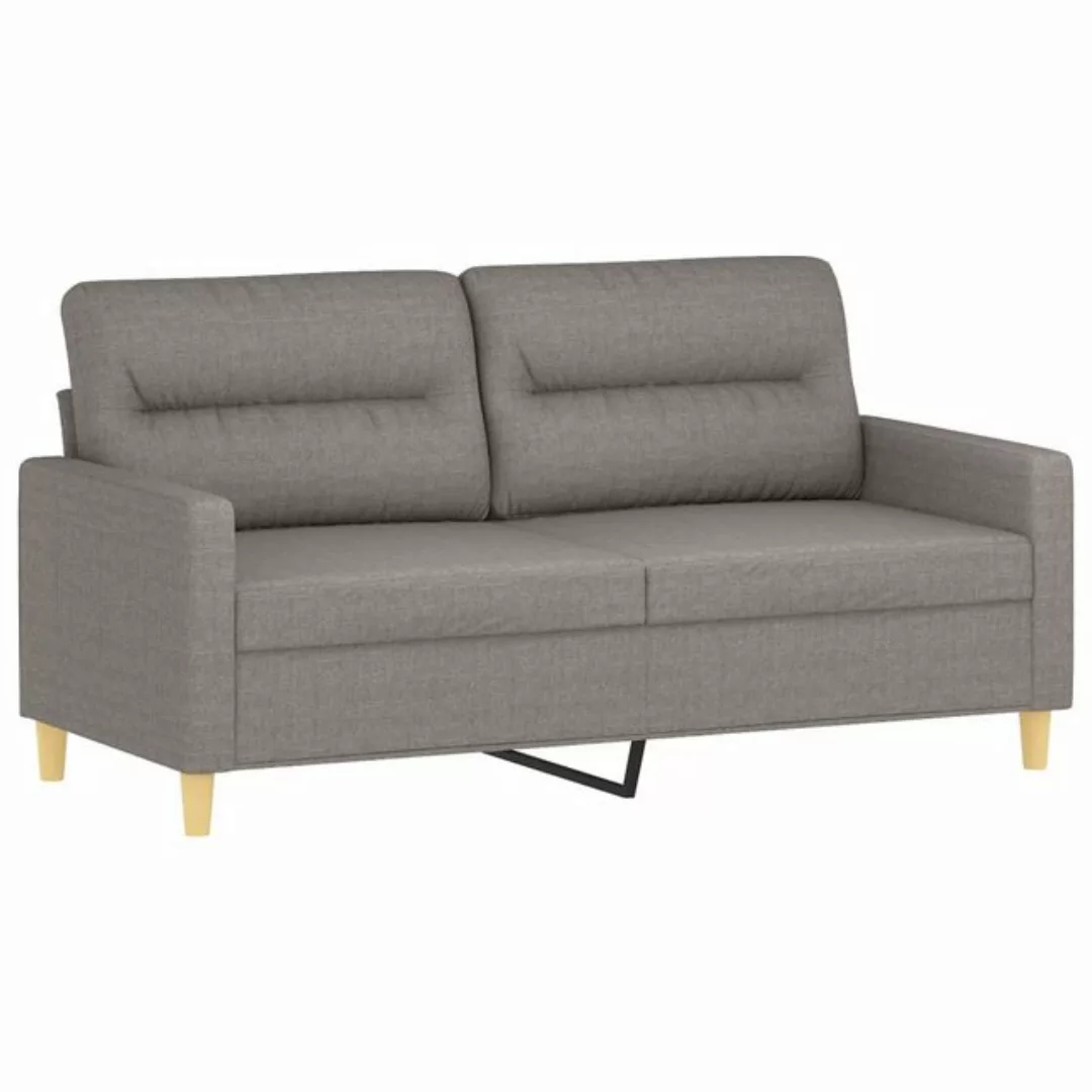 vidaXL Sofa, 2-Sitzer-Sofa Taupe 140 cm Stoff günstig online kaufen