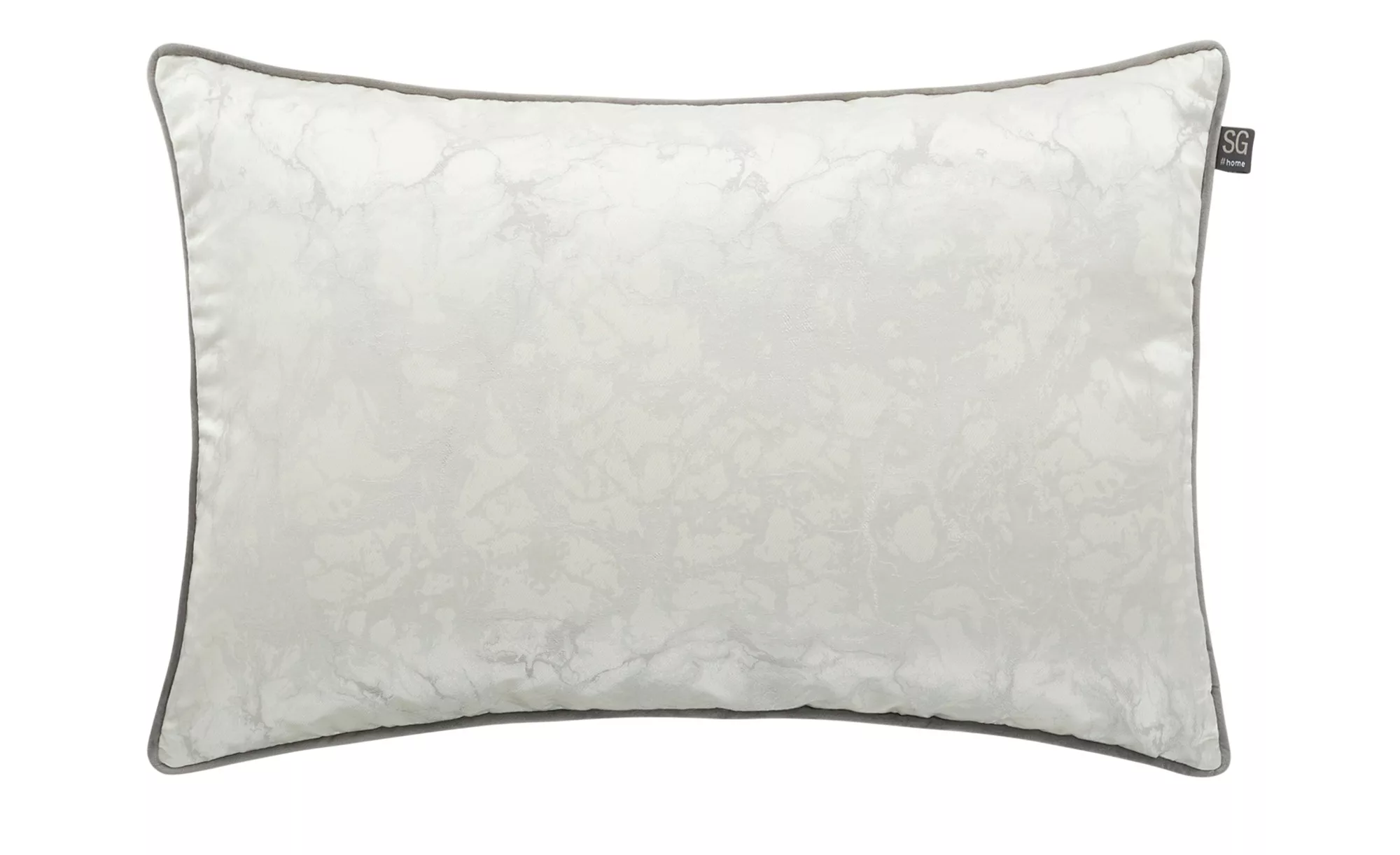 Kissen  Marmor - grau - 100% Federfüllung - 45 cm - 45 cm - Heimtextilien > günstig online kaufen