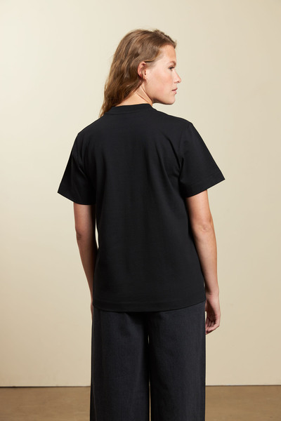 T-shirt "Team Shirt" Aus Schwerer Bio-baumwolle Mit Logo Auf Der Schulter günstig online kaufen