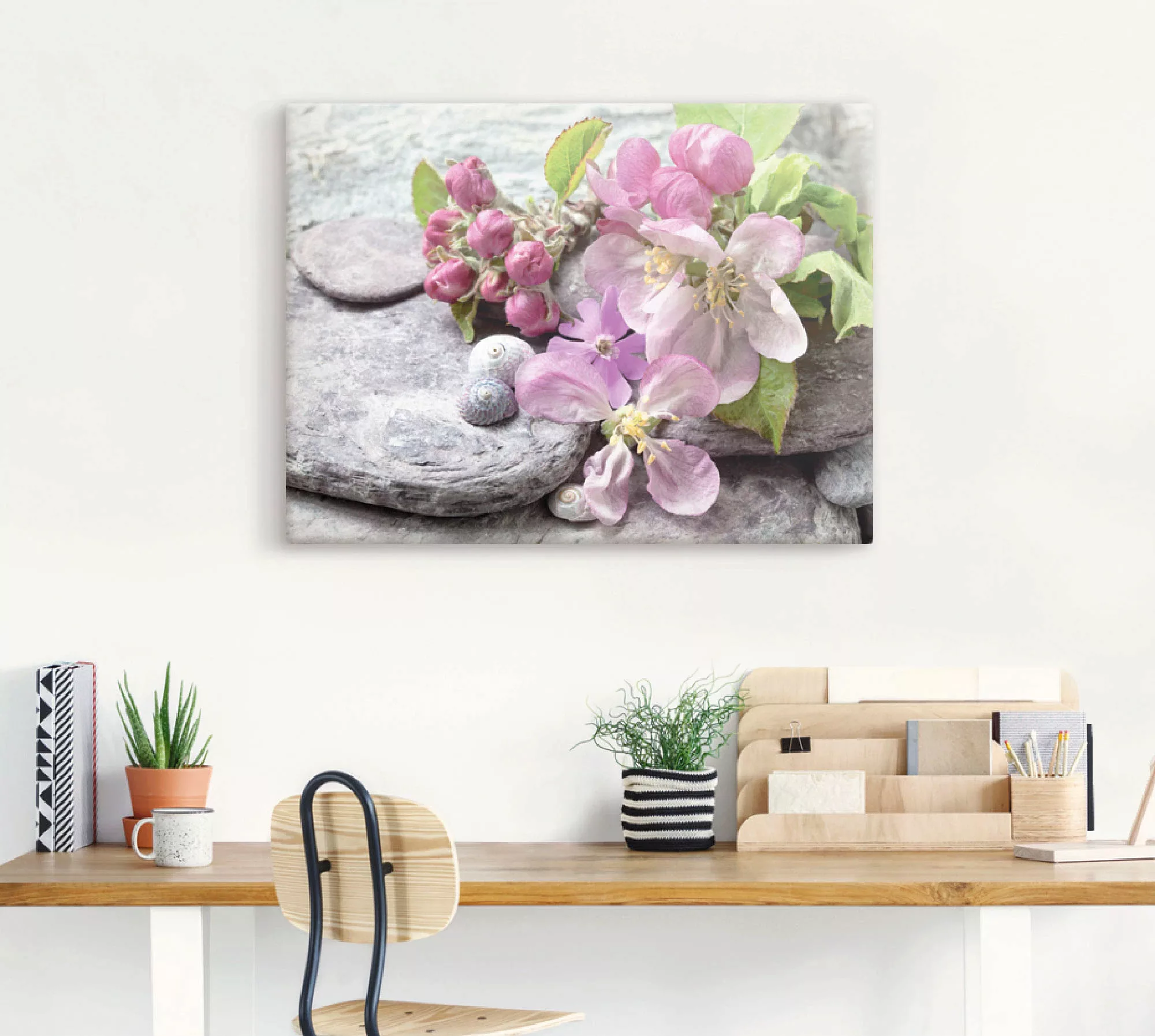 Artland Wandbild »Apfelblüten«, Blumen, (1 St.), als Leinwandbild, Poster, günstig online kaufen