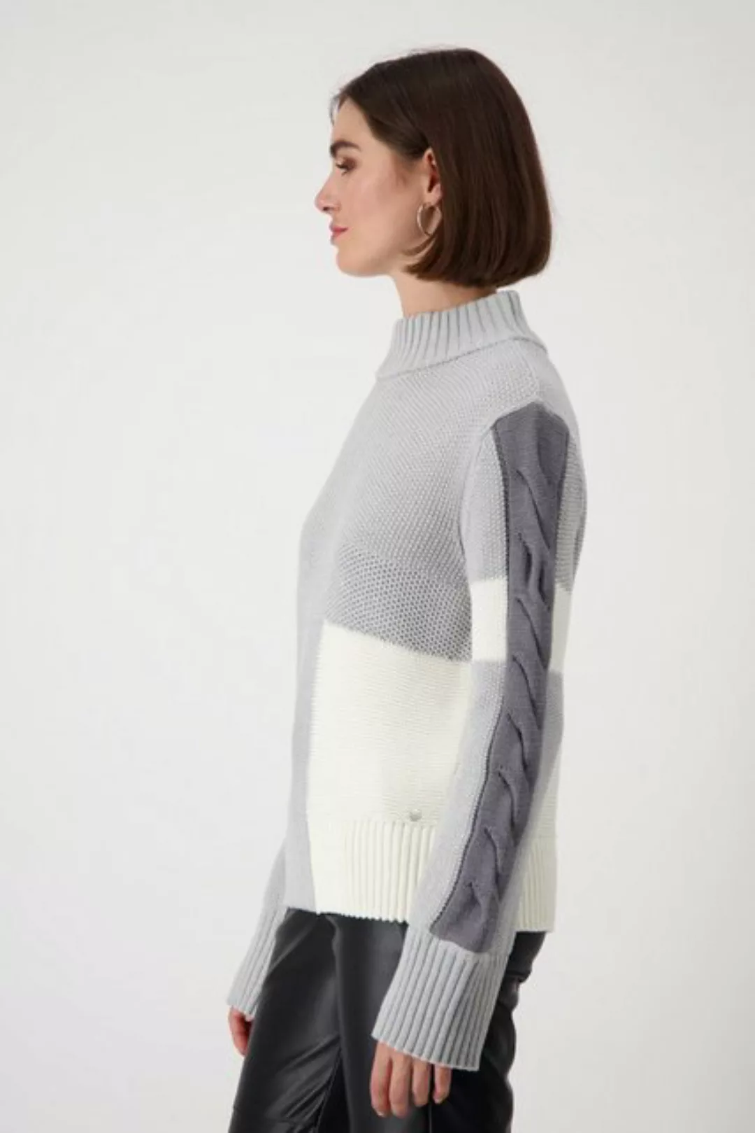 Monari Strickpullover, mit Colourblocking günstig online kaufen