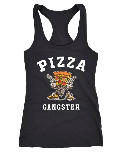 MoonWorks Tanktop Damen Tanktop Pizza Gangster Racerback Moonworks® günstig online kaufen