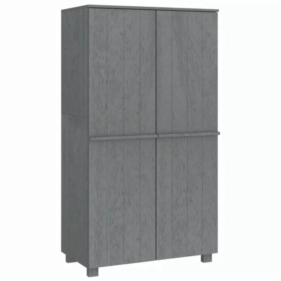 vidaXL Kleiderschrank Kleiderschrank HAMAR Dunkelgrau 89x50x180 cm Massivho günstig online kaufen