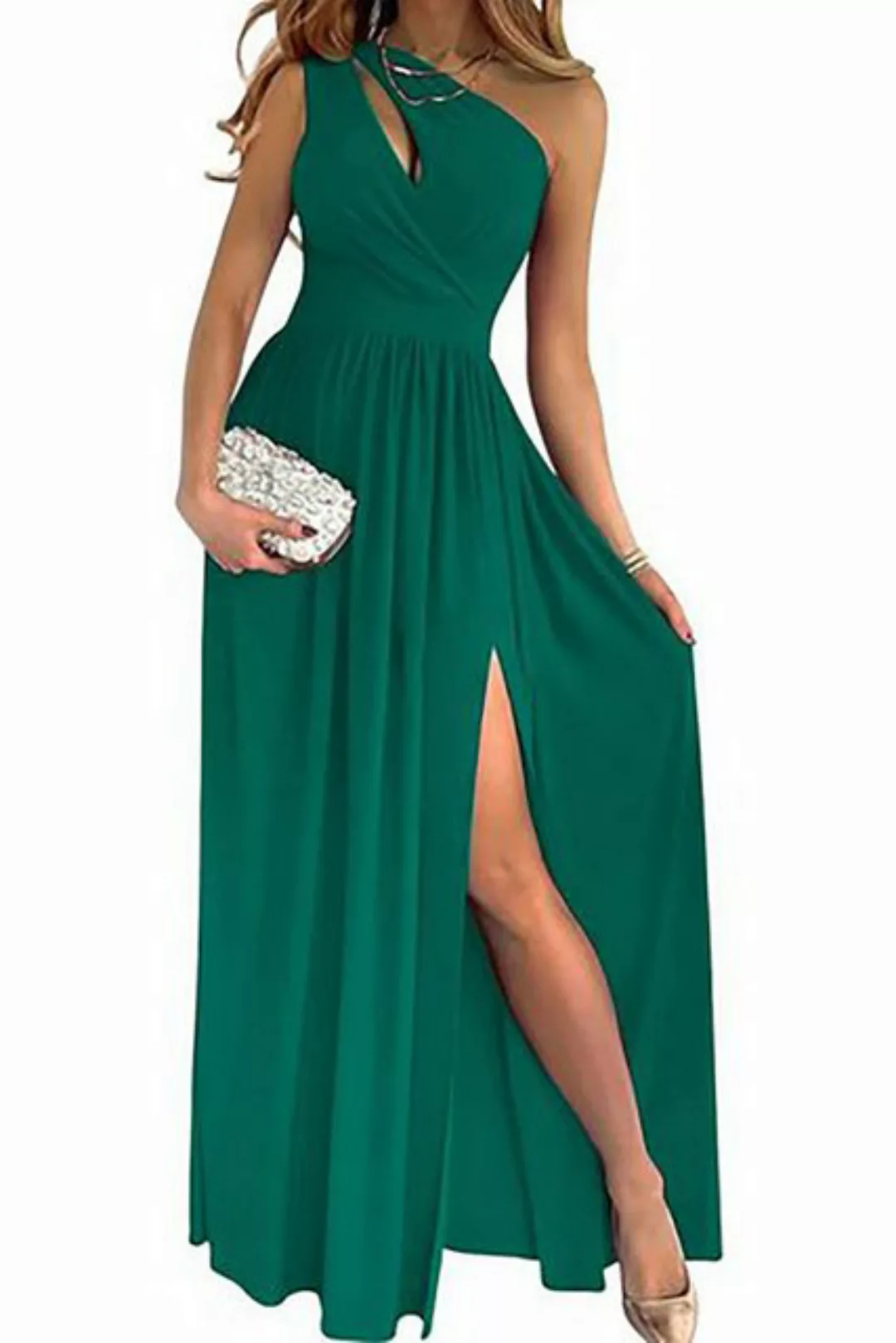 BlauWave Abendkleid Damen Elegantes Maxi Langes Kleid mit Schlitz Ballkleid günstig online kaufen