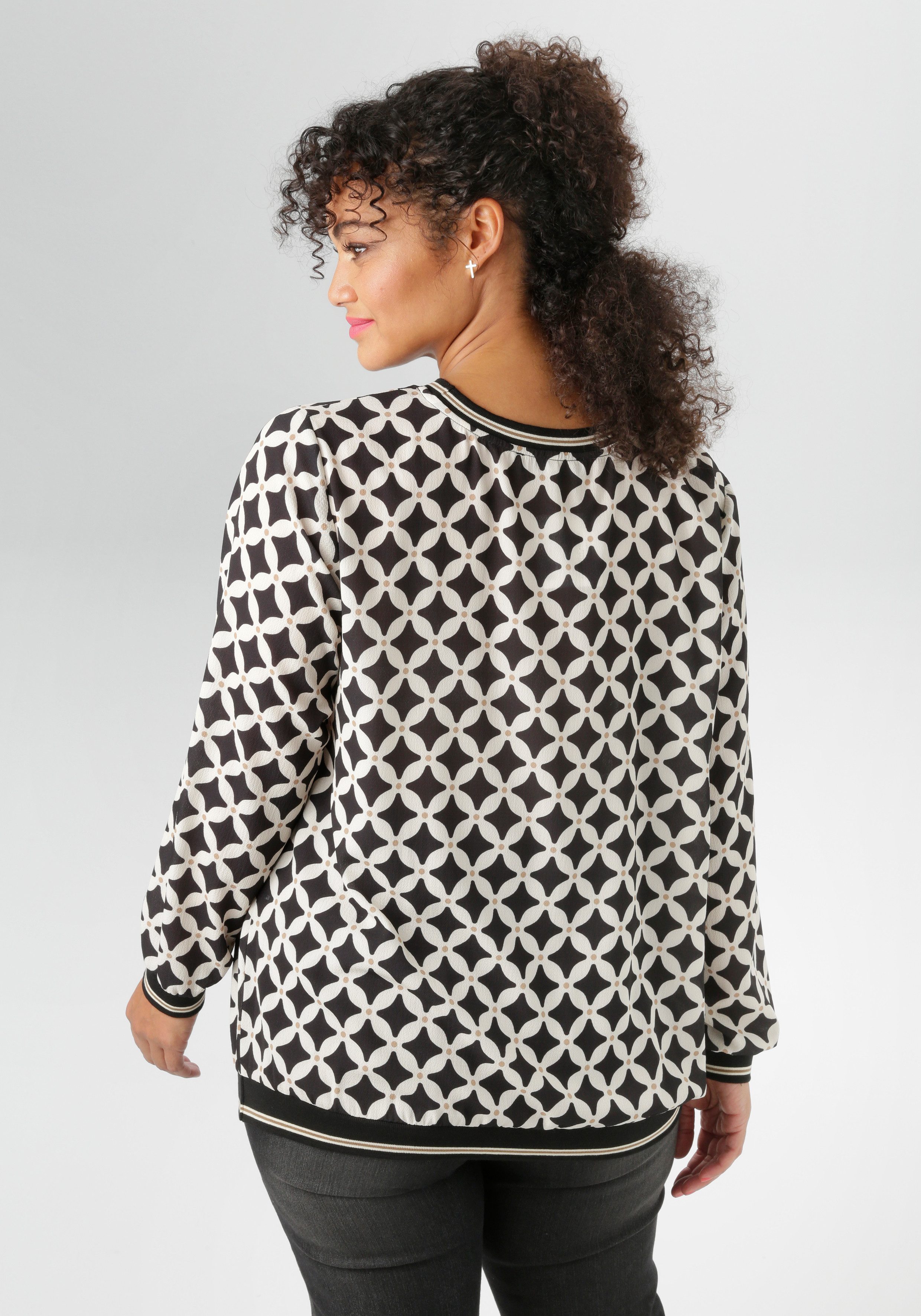 Aniston PLUS Shirtbluse in Crêpe-Qualität - günstig online kaufen
