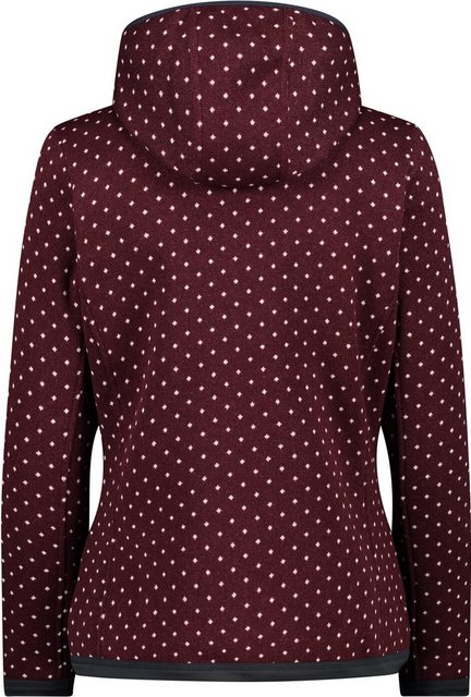 CMP T-Shirt WOMAN JACKET FIX HOOD BURGUNDY-BIANCO günstig online kaufen