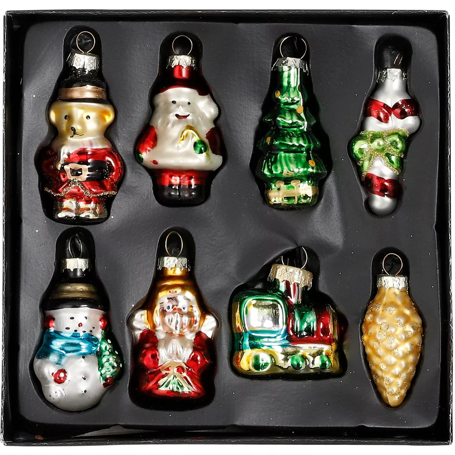 Ornament Weihnachtsdekoration Grün 8 Stk. 15,5 x 15 x 3,5 cm günstig online kaufen