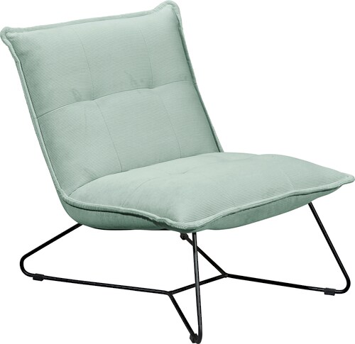 ED EXCITING DESIGN Sessel »Vico«, mit Design-Gestell aus schwarzem Metall, günstig online kaufen
