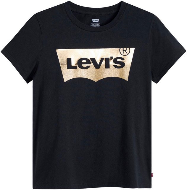 Levi's® Rundhalsshirt THE PERFECT TEE mit Logo im Metallic-Holo Print günstig online kaufen