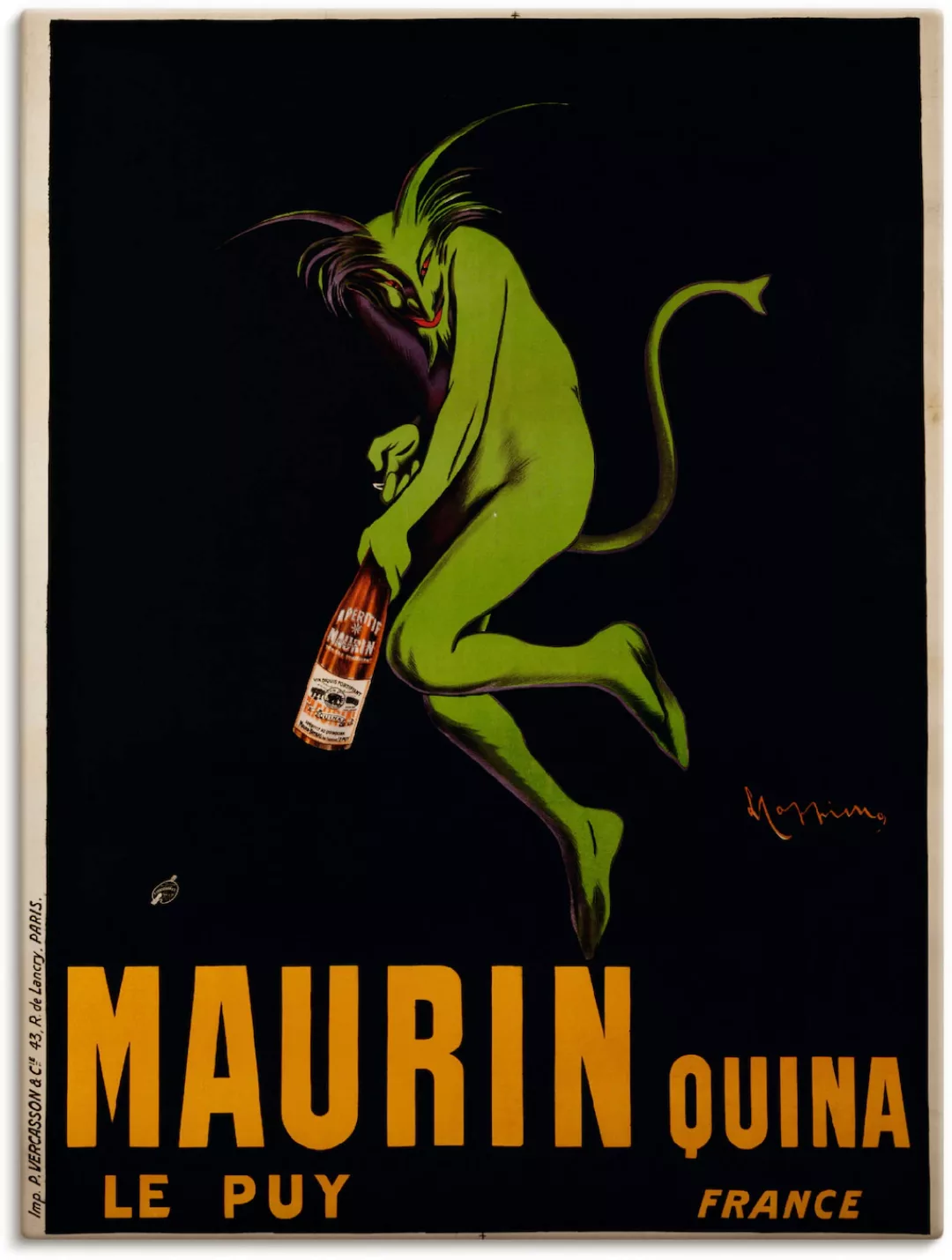 Artland Wandbild »Maurin Quina. Um 1922«, Schilder, (1 St.) günstig online kaufen