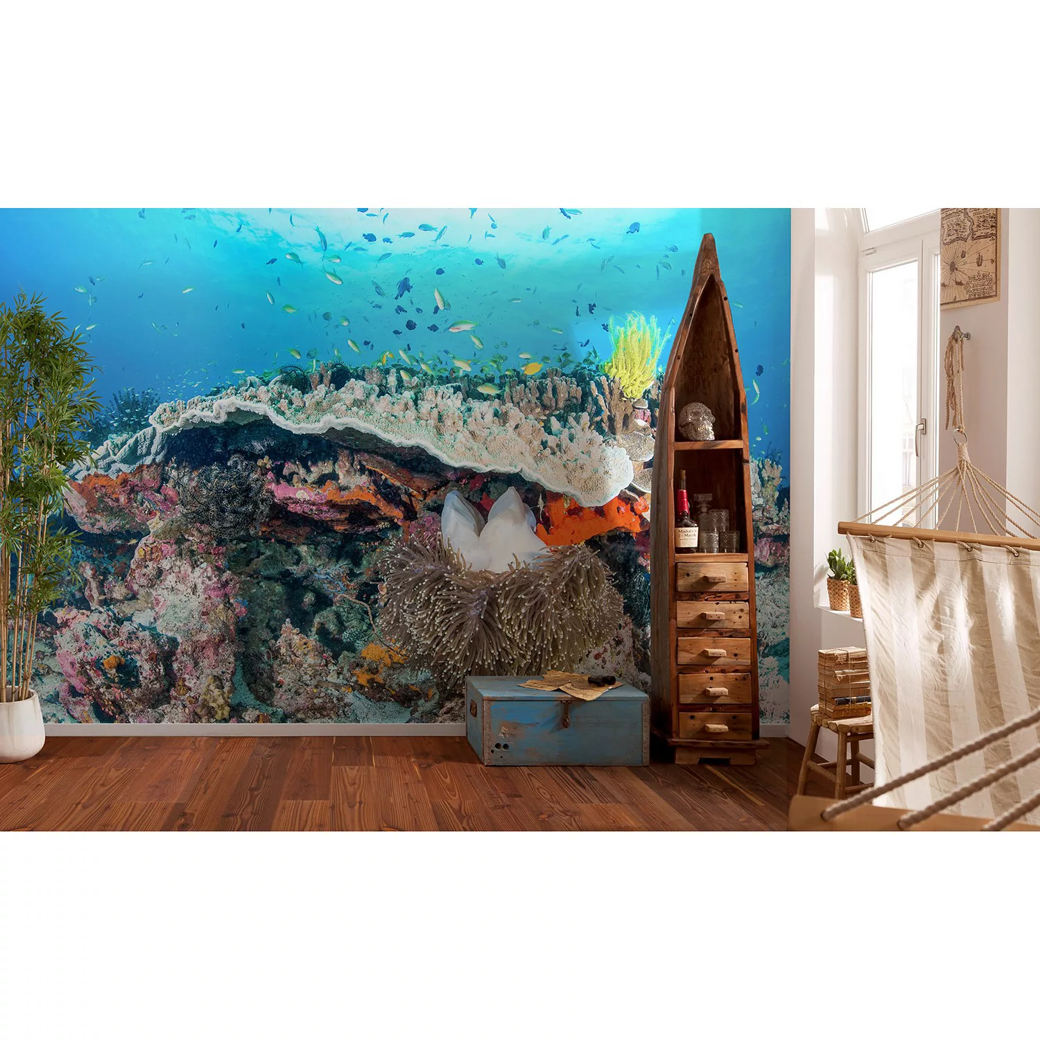 KOMAR Vlies Fototapete - Coral Reef - Größe 400 x 280 cm mehrfarbig günstig online kaufen