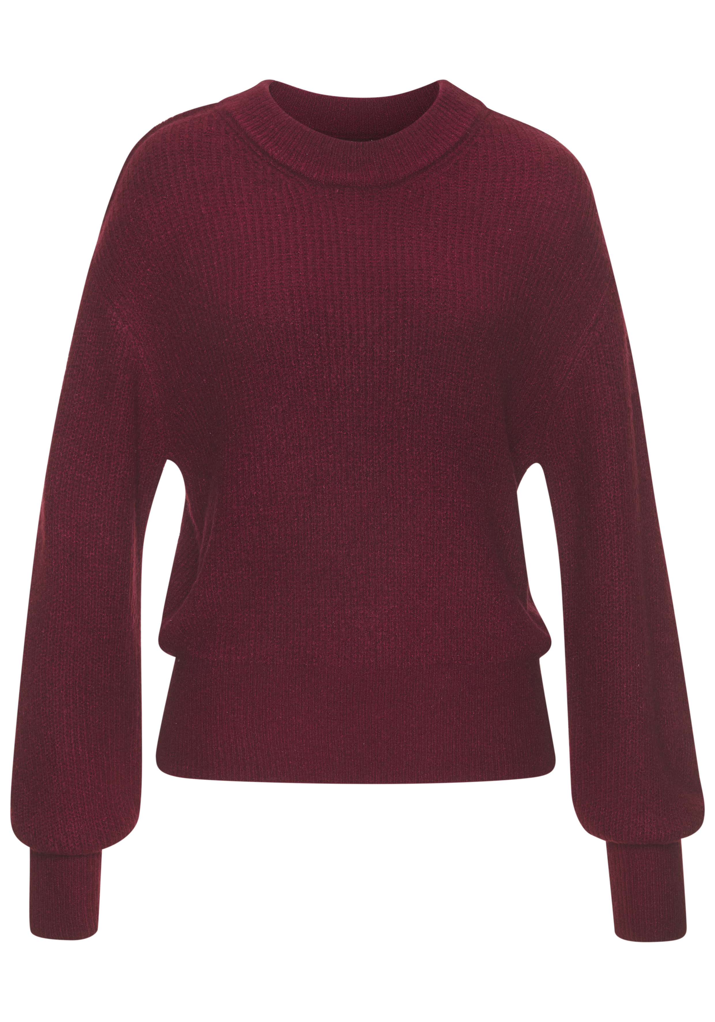LASCANA Strickpullover, in Melange-Optik, lockerer Damenpullover, Basic günstig online kaufen