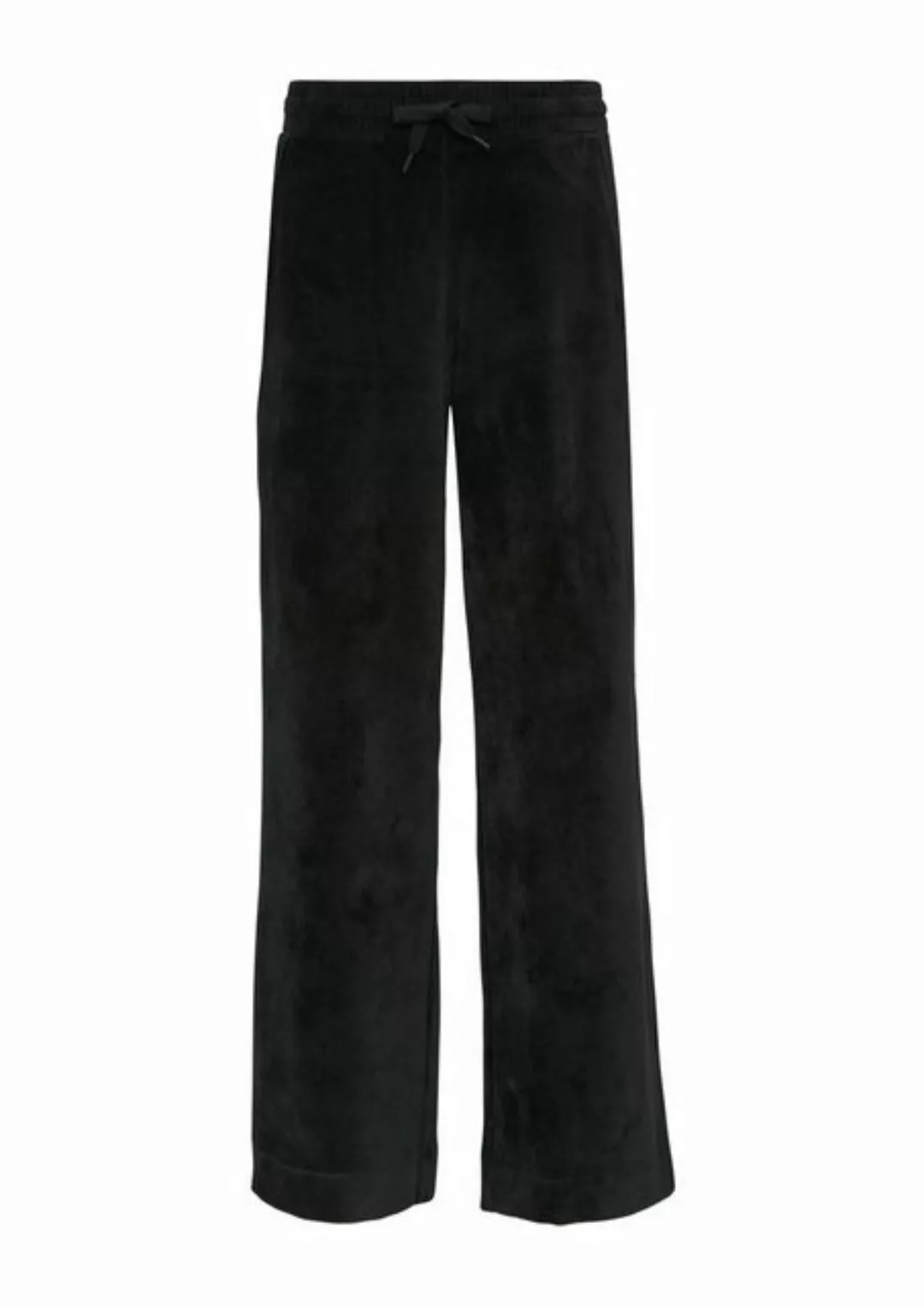 s.Oliver Stoffhose Wide-Leg-Hose aus Jersey in Cord-Optik Gummizug günstig online kaufen