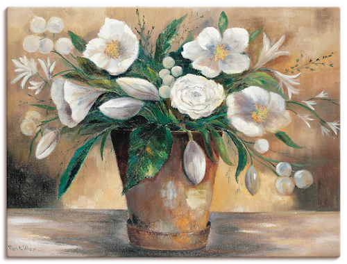 Artland Leinwandbild »Combination der Reinheit I«, Blumen, (1 St.), auf Kei günstig online kaufen