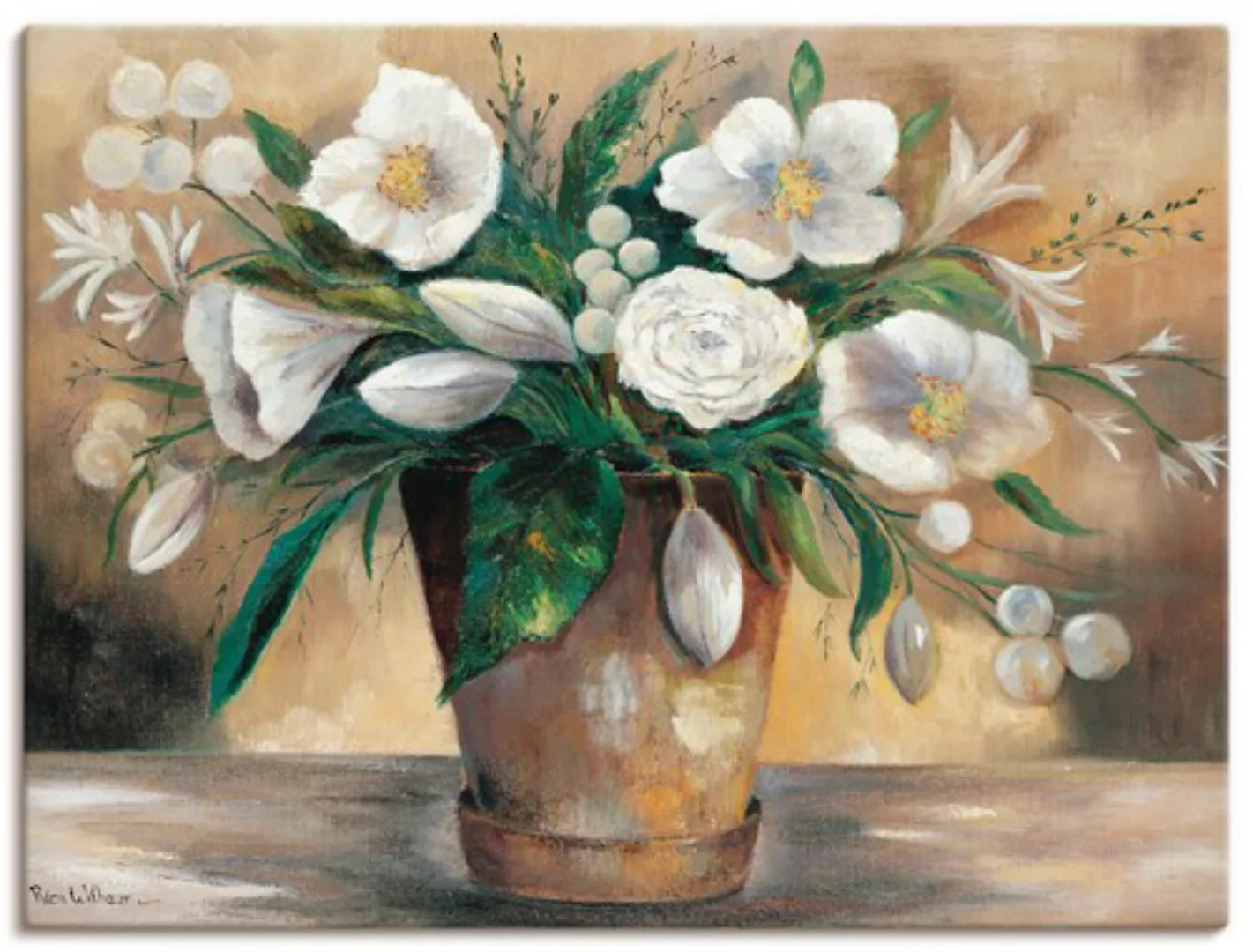 Artland Leinwandbild "Combination der Reinheit I", Blumen, (1 St.), auf Kei günstig online kaufen
