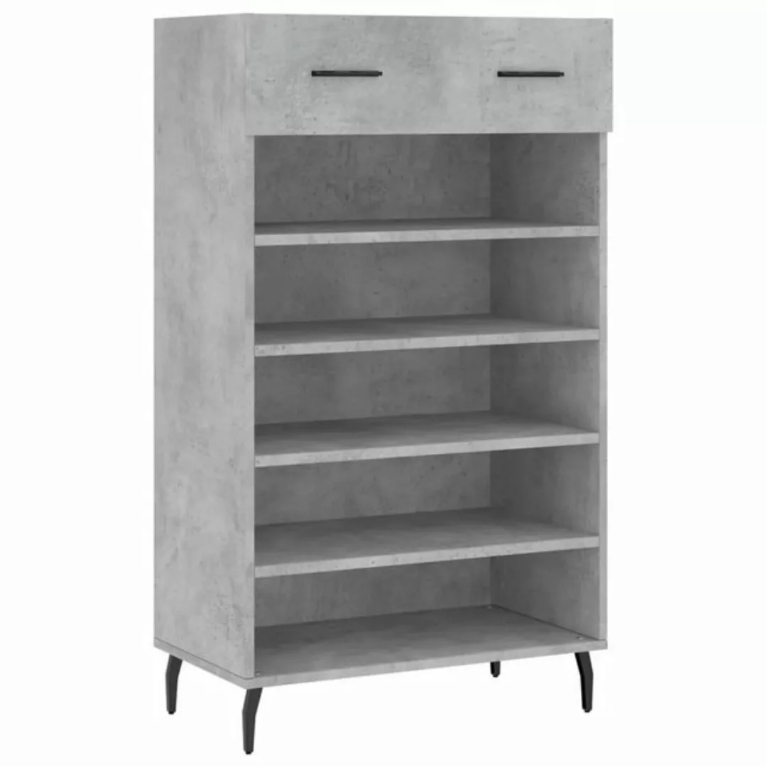 vidaXL Kleiderschrank Schuhschrank Betongrau 60x35x105 cm Holzwerkstoff (1- günstig online kaufen