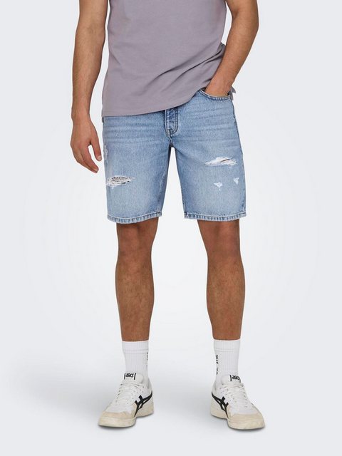 ONLY & SONS Jeansshorts Shorts Denim Midi Bermuda Mid Waist Pants 7726 in H günstig online kaufen