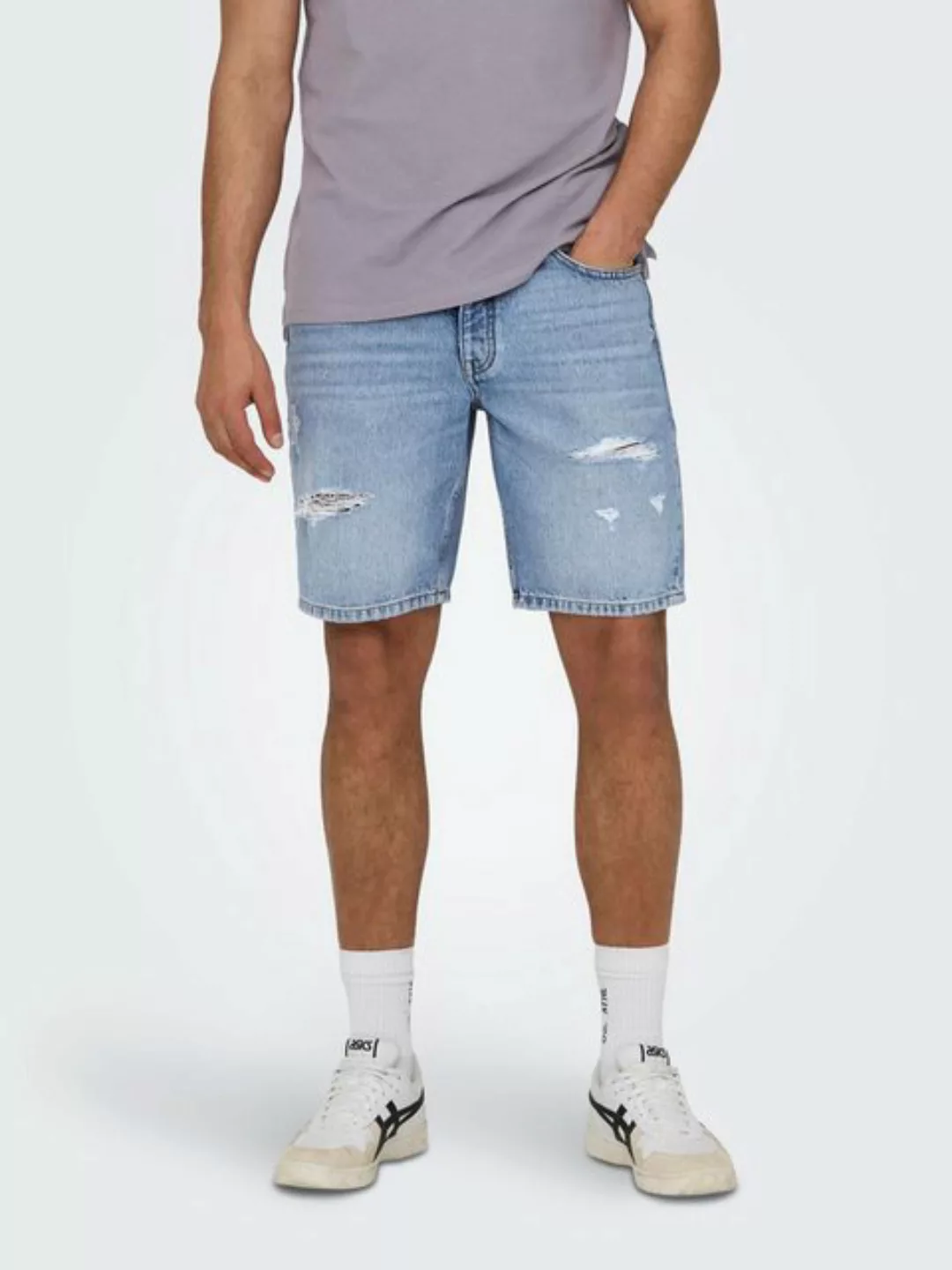 ONLY & SONS Jeansshorts Shorts Denim Midi Bermuda Mid Waist Pants 7726 in H günstig online kaufen