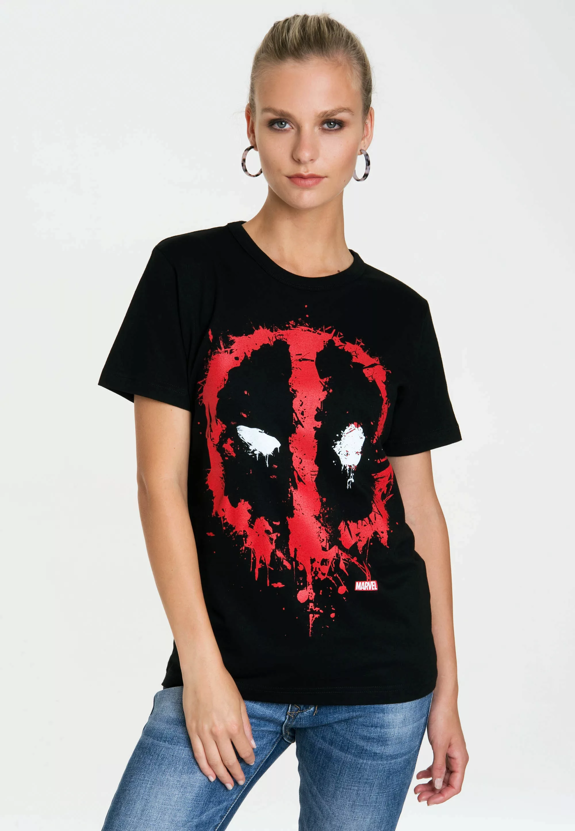 LOGOSHIRT T-Shirt "Marvel Deadpool Face" günstig online kaufen