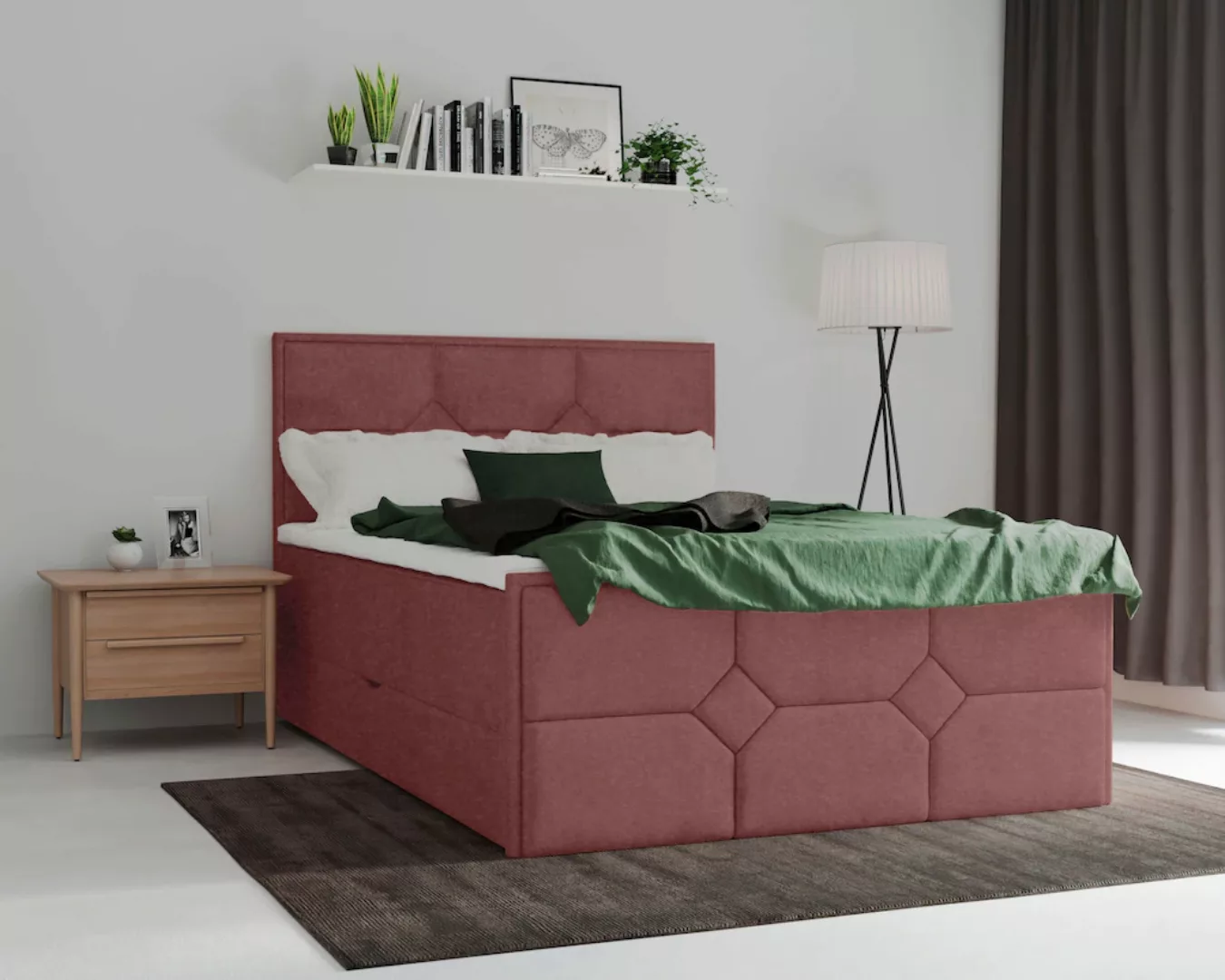 Leonique Boxspringbett "Timeo", in den Breiten 120,140,160 & 180 cm erhältl günstig online kaufen