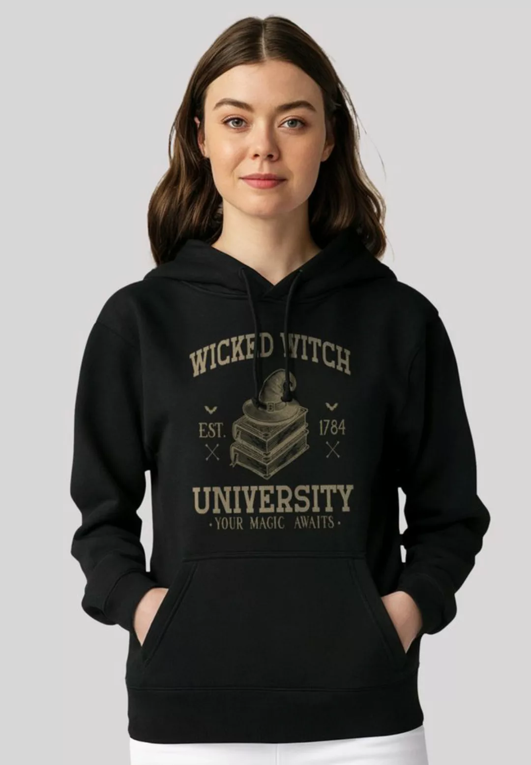 F4NT4STIC Kapuzenpullover Halloween University Wicked witch Premium Qualitä günstig online kaufen