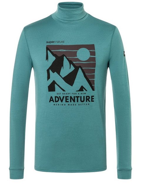 SUPER.NATURAL Rollkragenpullover Merino Pullover M ADVENTURE TURTLE angeneh günstig online kaufen