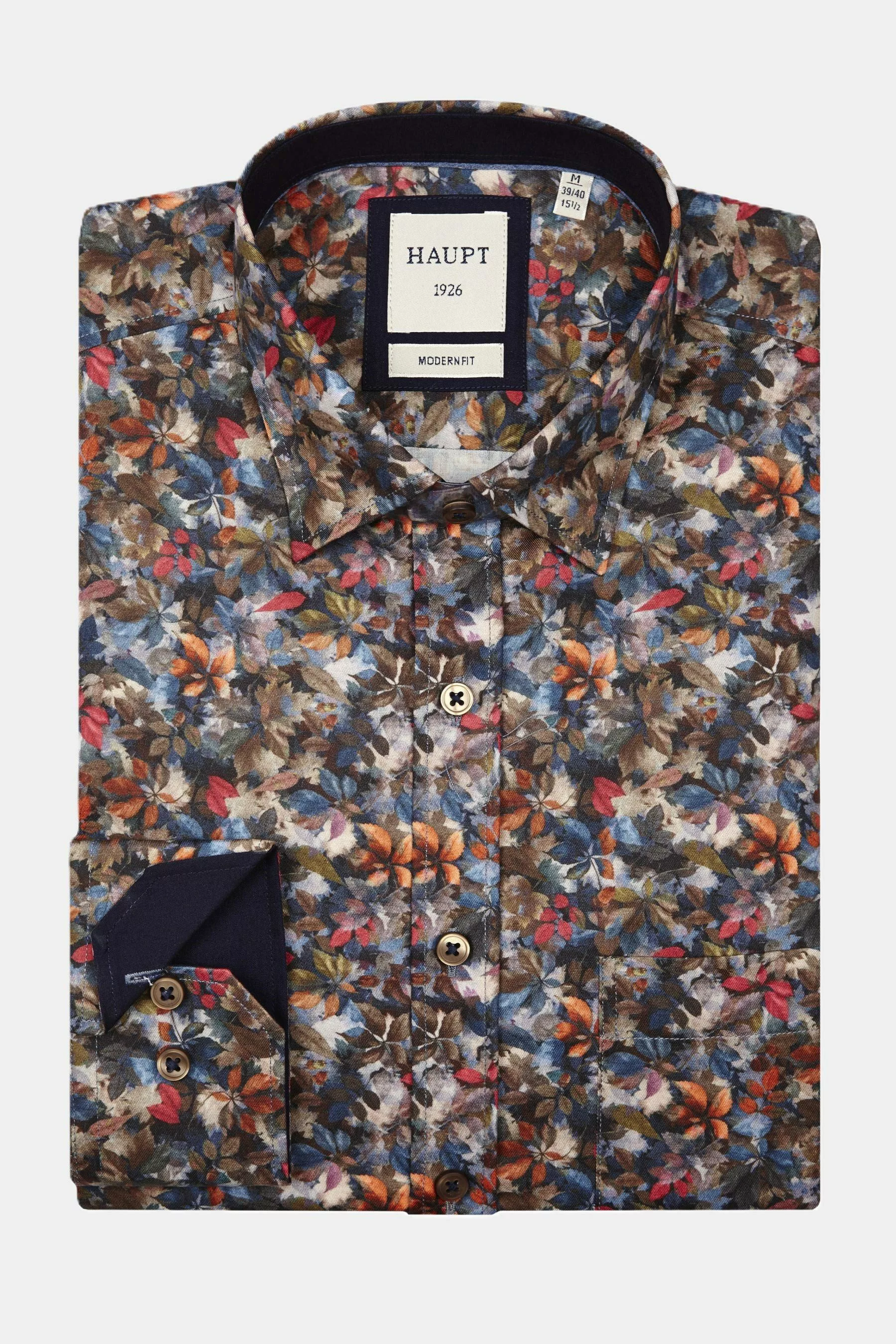 Haupt Langarmhemd Haupt Flanell Modern Fit günstig online kaufen