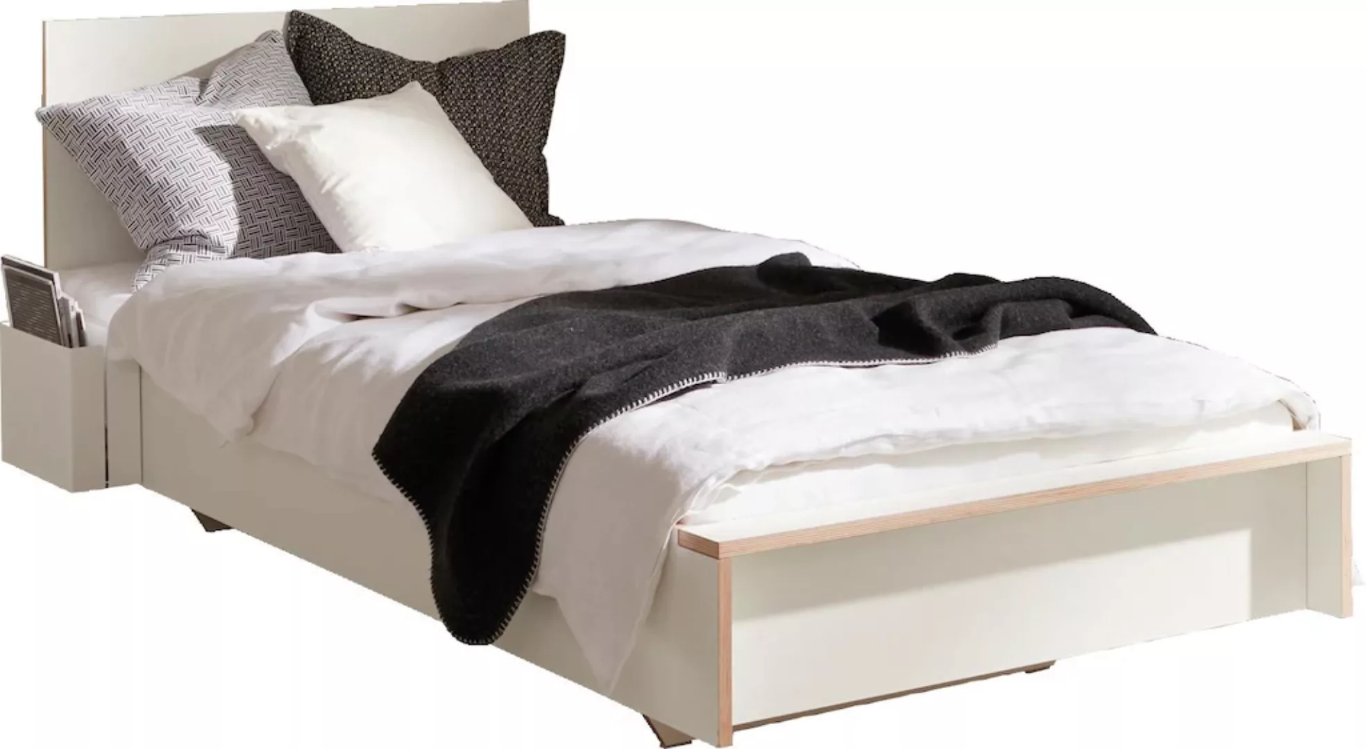 Müller SMALL LIVING Einzelbett "FLAI", mit Kopfteil, klassische Höhe 34 cm günstig online kaufen