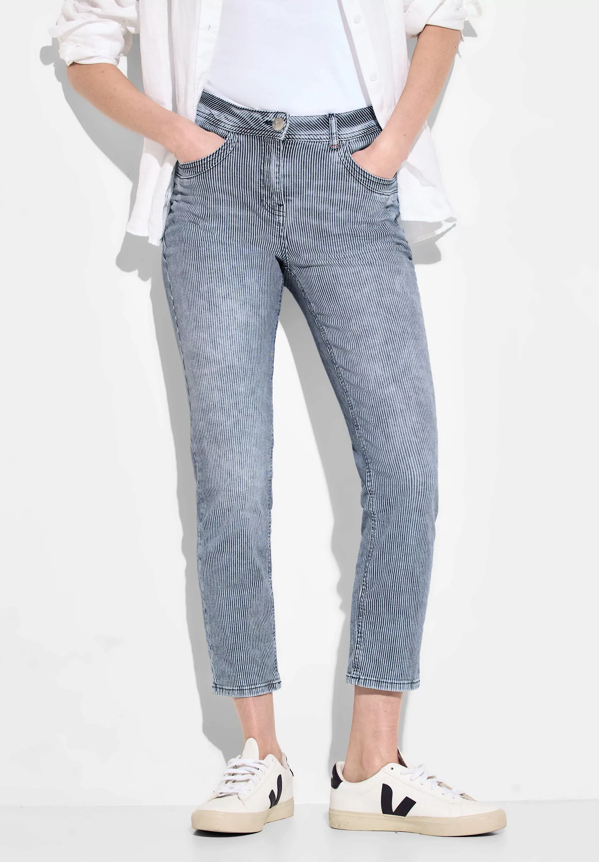 Cecil Slim-fit-Jeans im Used Look günstig online kaufen