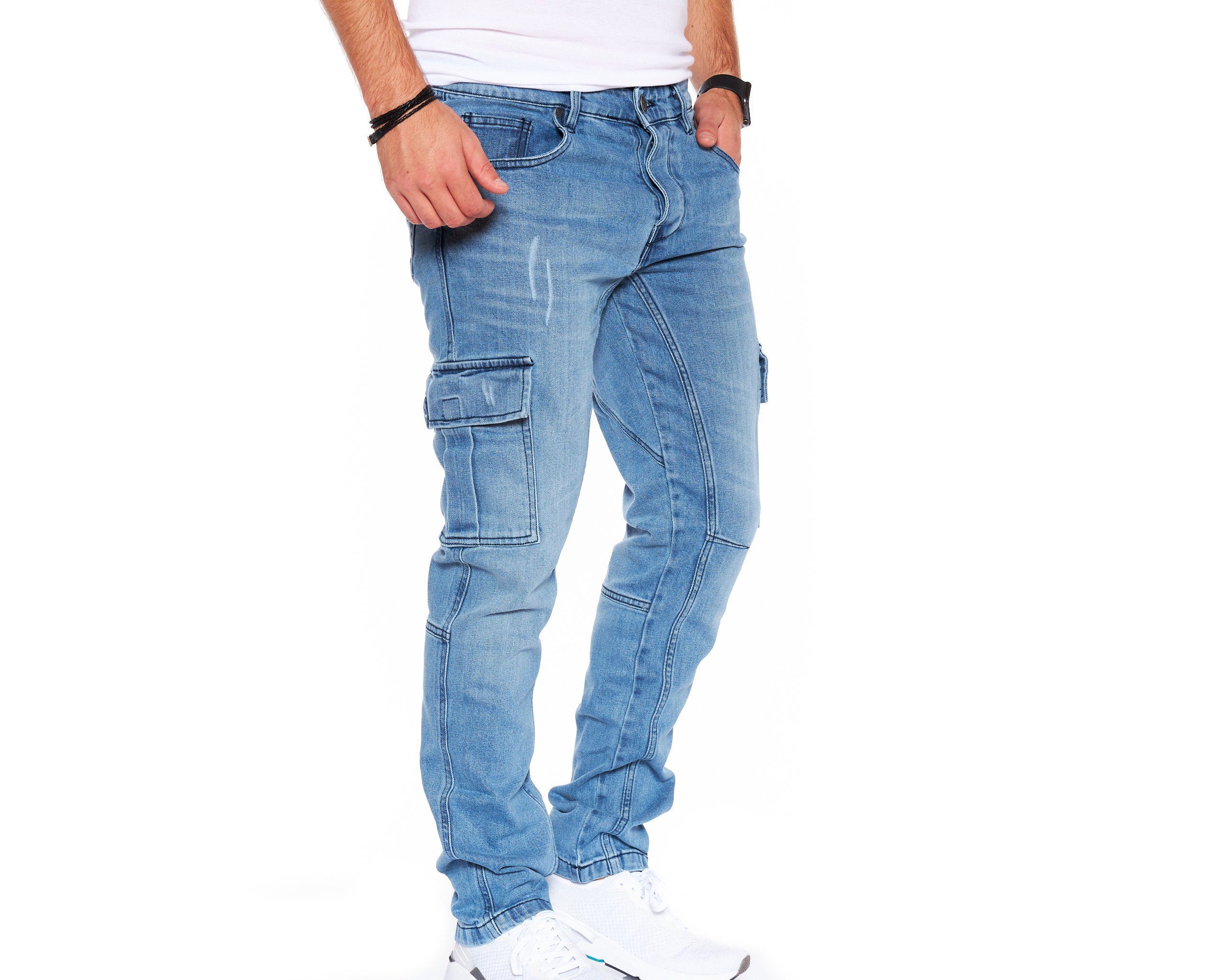 Styleko Chinohose 8004 Styleko Cargohose Herren günstig online kaufen