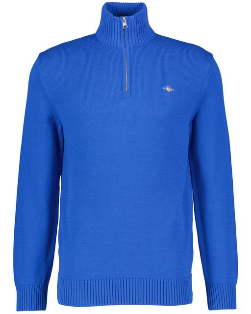 Gant Strickpullover Herren Troyer CASUAL COTTON HALF ZIP (1-tlg) günstig online kaufen