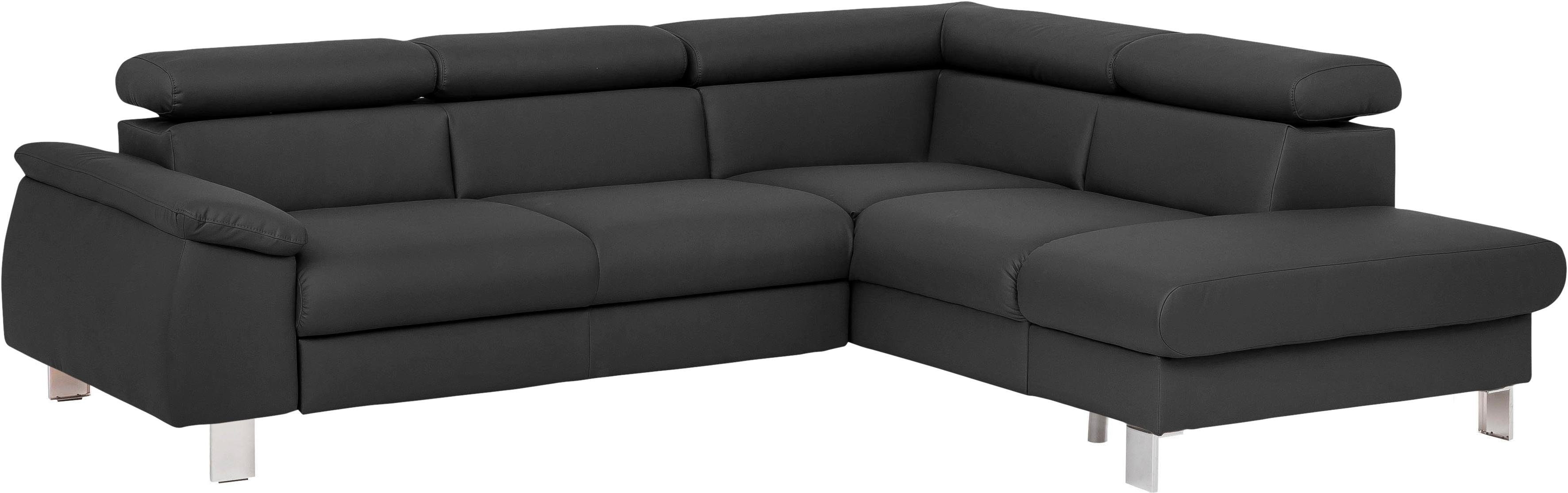 COTTA Ecksofa "Komaris L-Form mit Kopfteilverstellung", wahlweise mit Bettf günstig online kaufen