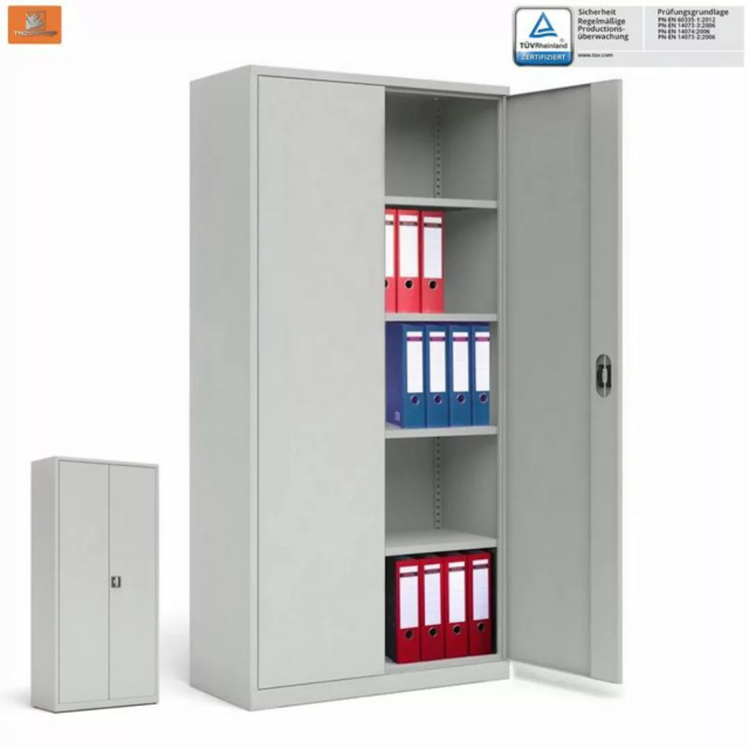 TRIZERATOP Aktenschrank Aktenschrank Büroschrank 100x41x200 cm 51kg günstig online kaufen