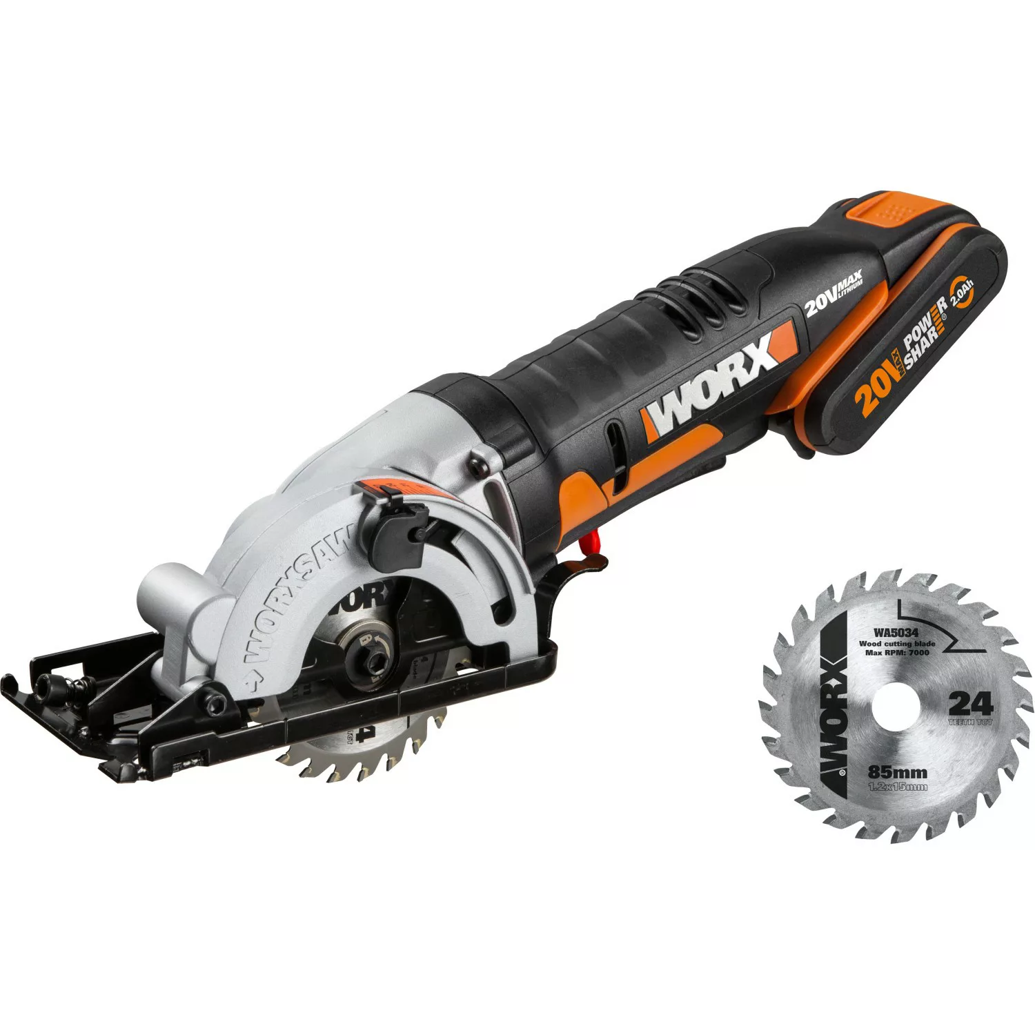 Worx Kompakt-Handkreissäge Worxsaw WX527 20 V günstig online kaufen