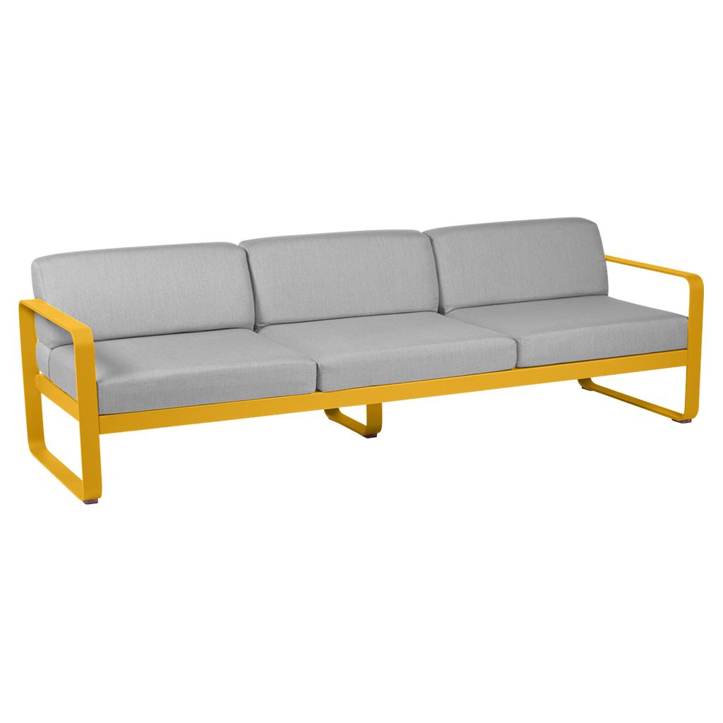 Bellevie 3-Sitzer Lounge-Sofa C6 Honig 79 Flanellgrau günstig online kaufen