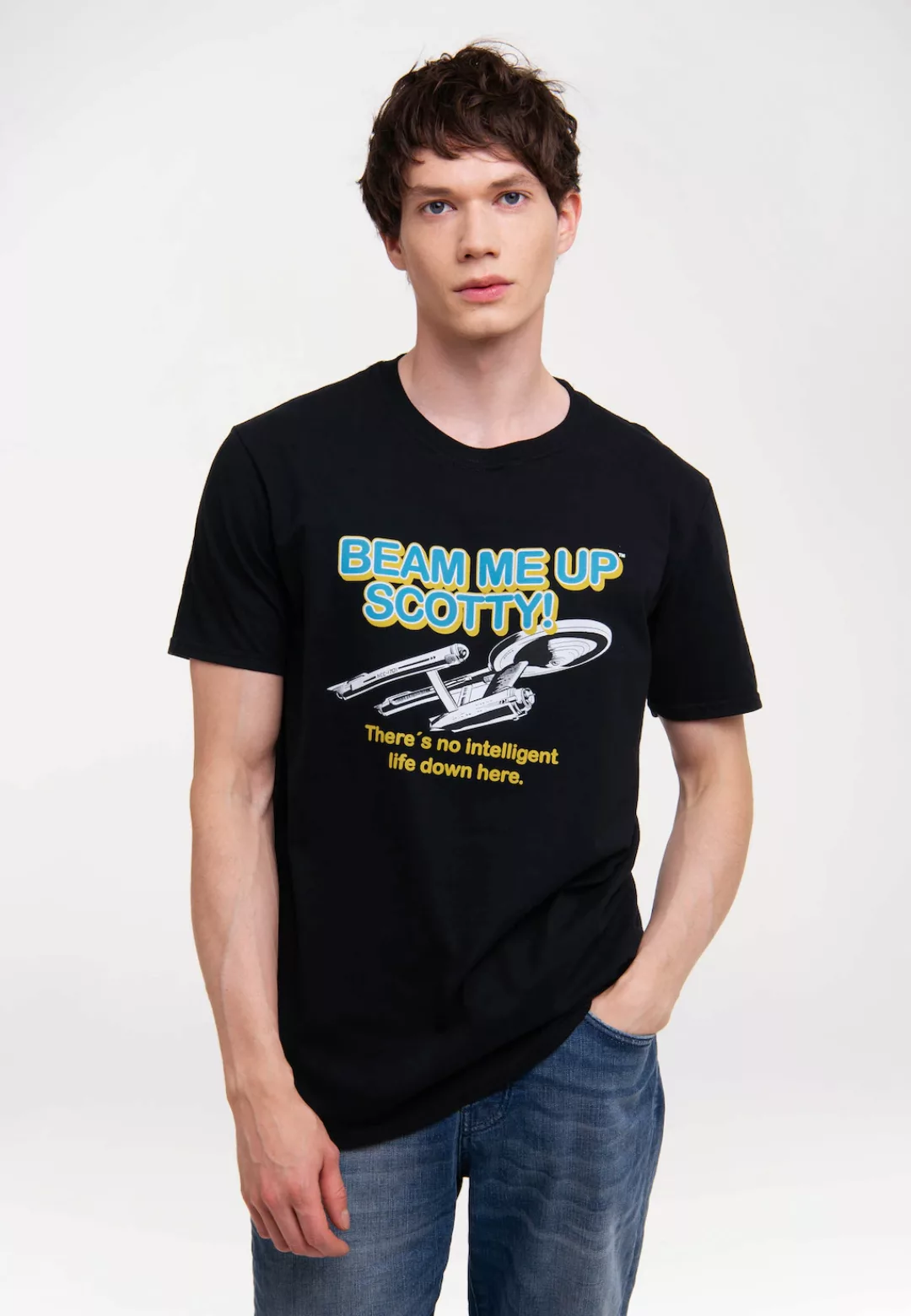 LOGOSHIRT T-Shirt "Star Trek - Beam Me Up Scotty", mit Beam Me Up Scotty-Lo günstig online kaufen