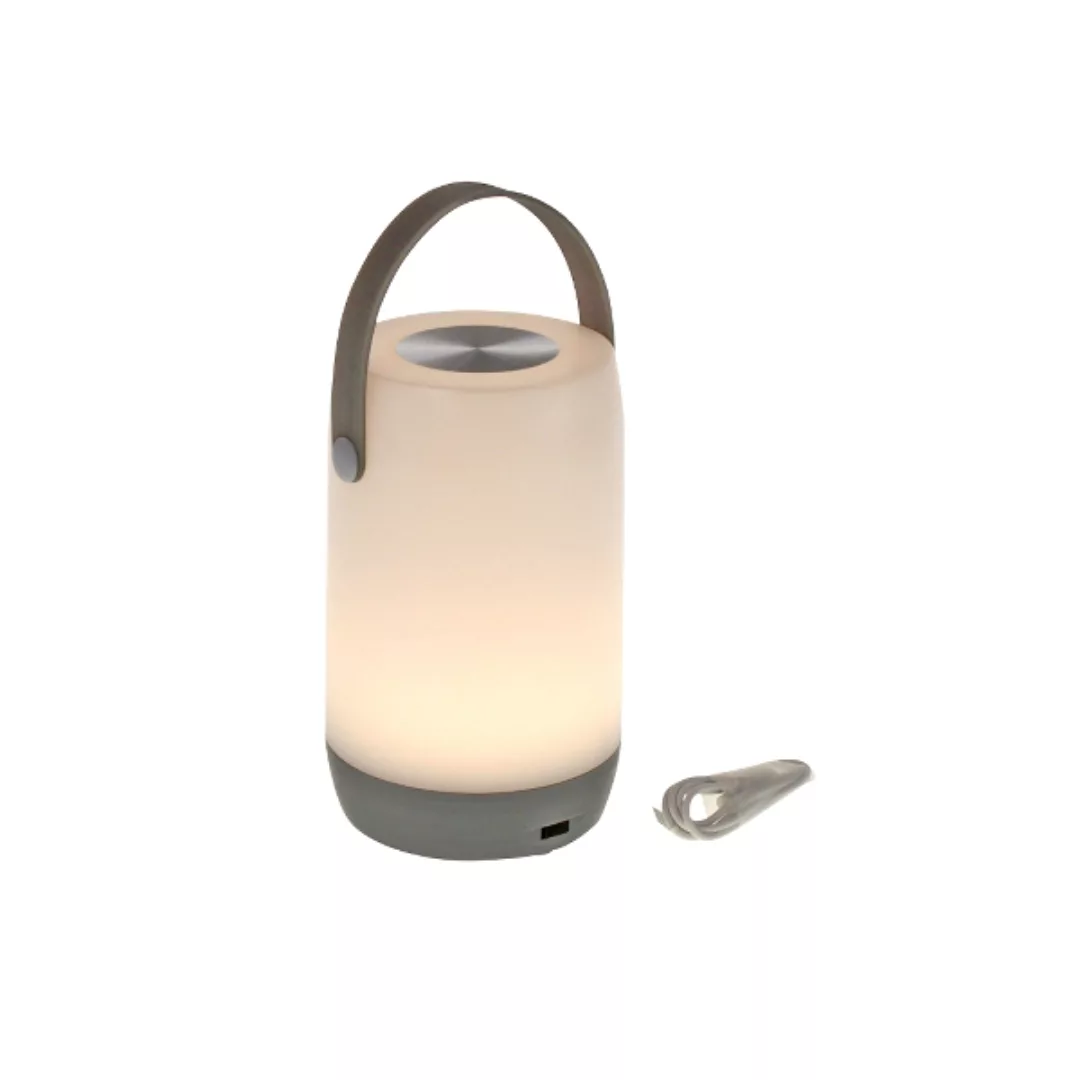 DEKOWUNDER Laterne LED Licht Timer weiß schwarz Touch Lampe groß Henkel In günstig online kaufen