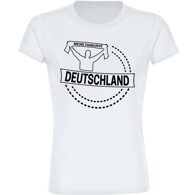 multifanshop T-Shirt Damen Deutschland - Meine Fankurve - Frauen günstig online kaufen