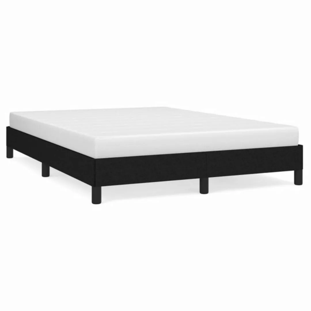 furnicato Bett Bettgestell Schwarz 140x200 cm Stoff günstig online kaufen