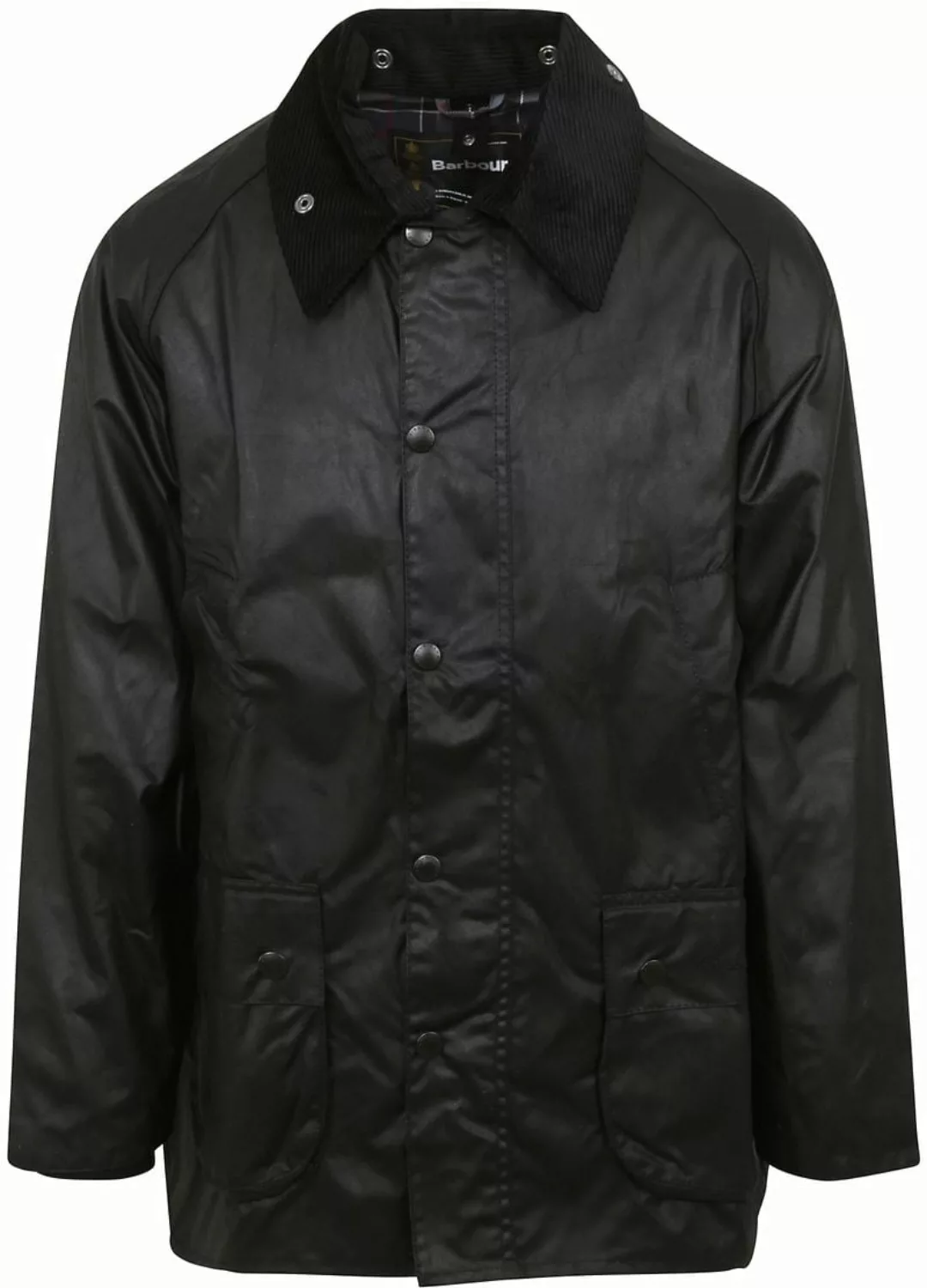 Barbour Bedale Wachsjacke Schwarz - Größe 56 günstig online kaufen