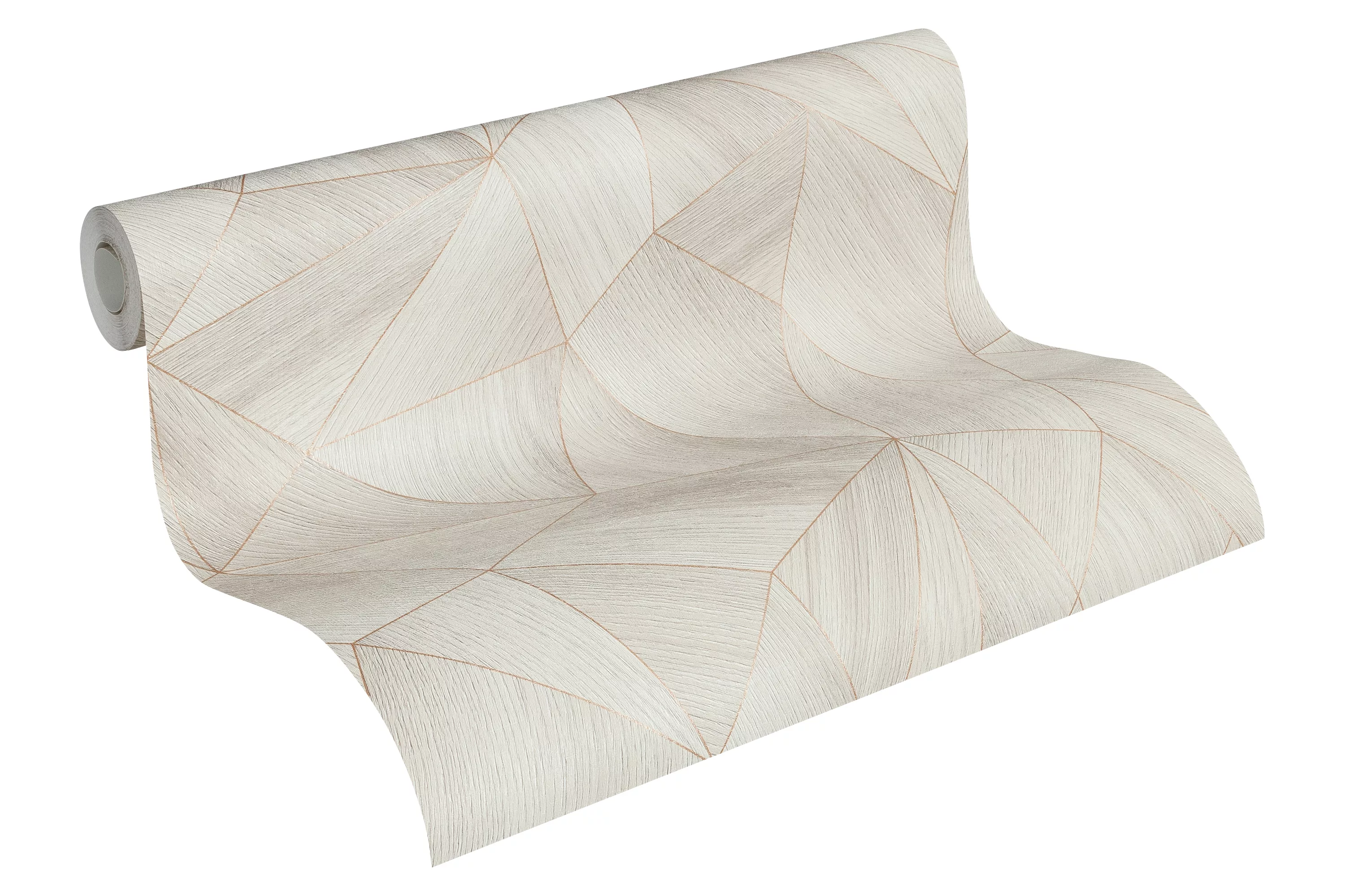 Bricoflor ausgefallene Holz Tapete mit Dreieck Muster Geometrische Tapete m günstig online kaufen