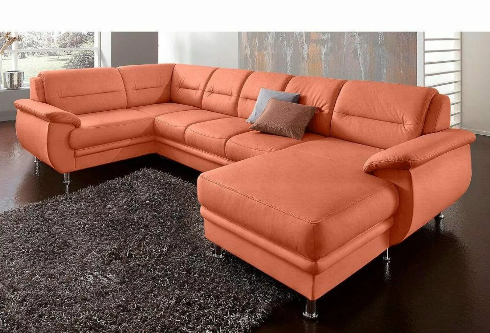 sit&more Wohnlandschaft "Mailand U-Form", wahlweise mit Bettfunktion, frei günstig online kaufen