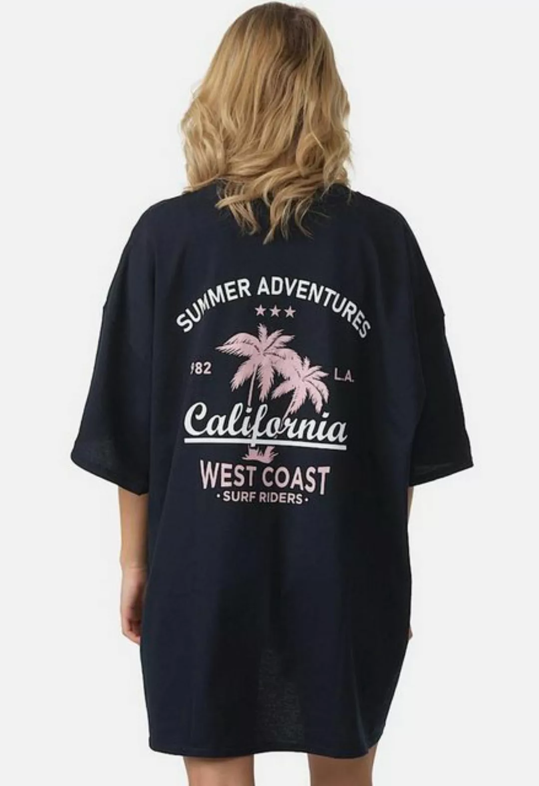 Worldclassca T-Shirt Worldclassca Oversized California Print T-Shirt lang S günstig online kaufen