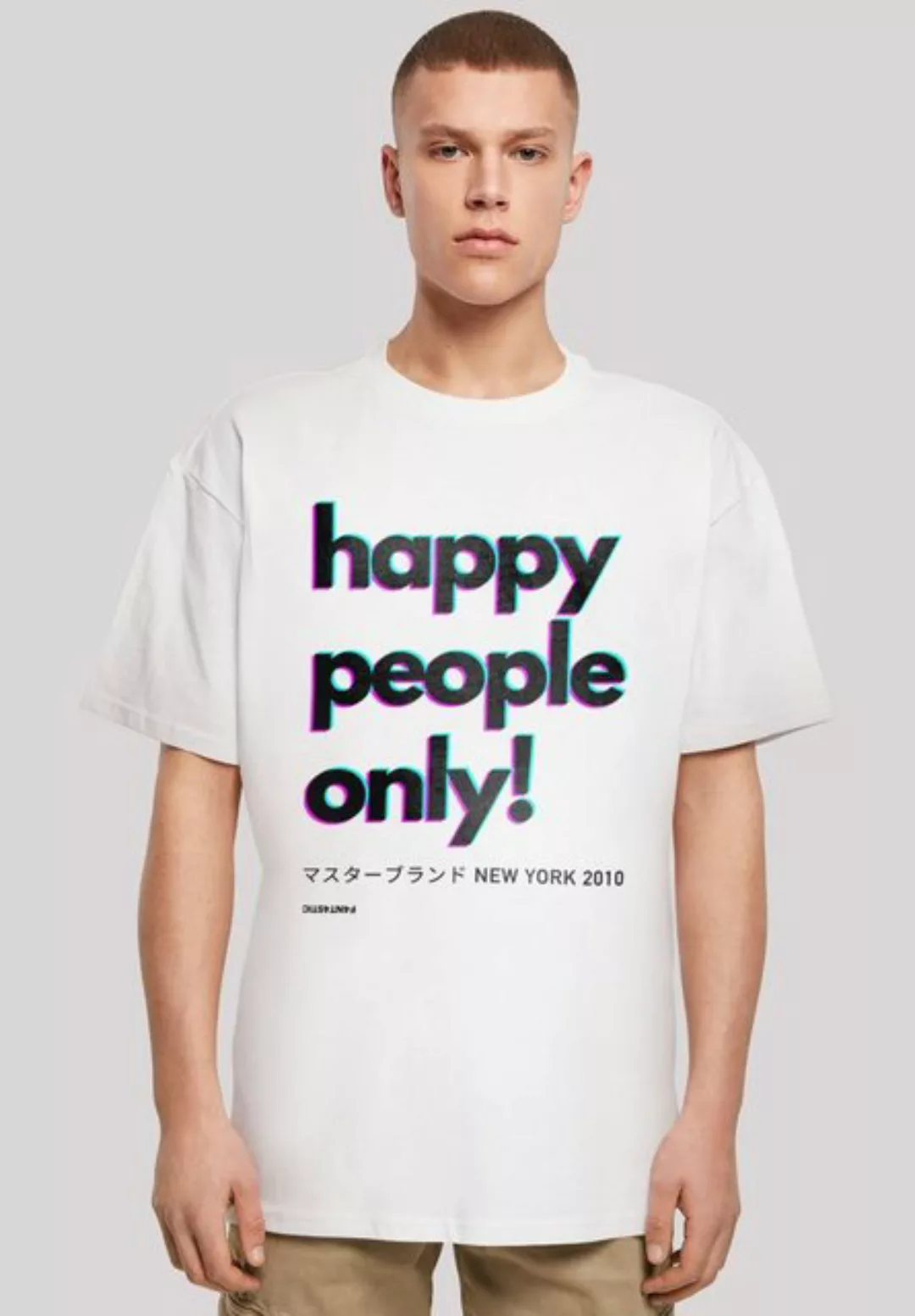 F4NT4STIC T-Shirt Happy people only New York Print günstig online kaufen