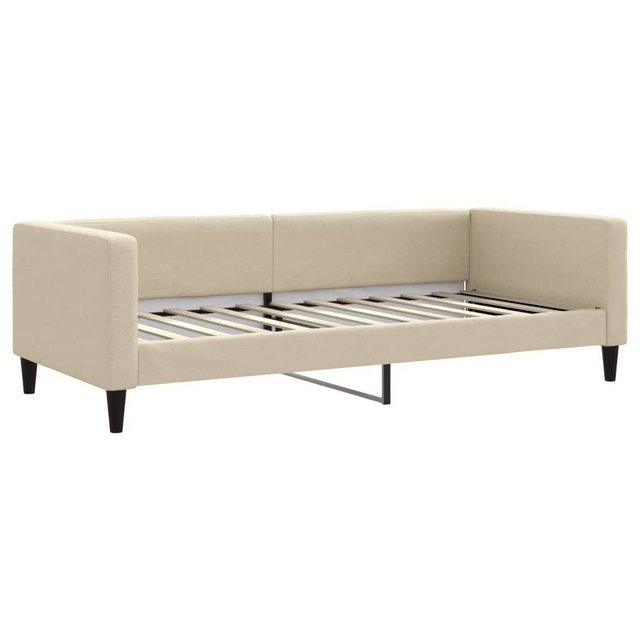 vidaXL Gästebett Tagesbett Creme 90x200 cm Stoff Gästebett Gästecouch Gäste günstig online kaufen