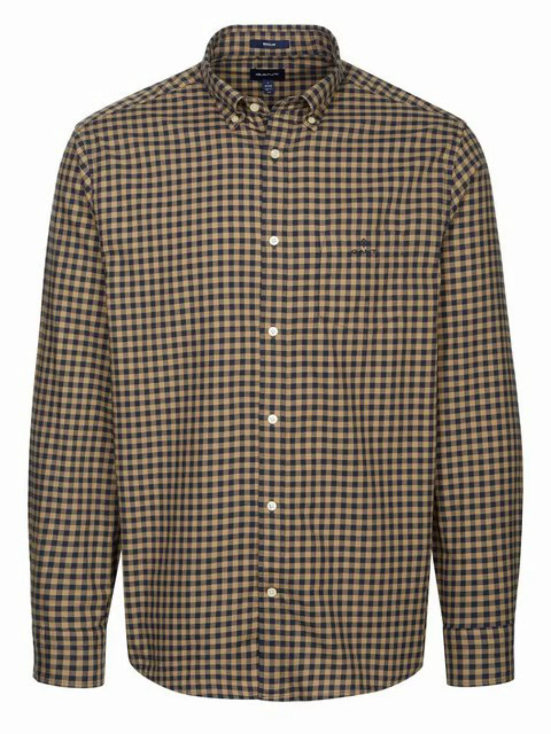 Gant Langarmhemd Gant Hemd braun günstig online kaufen