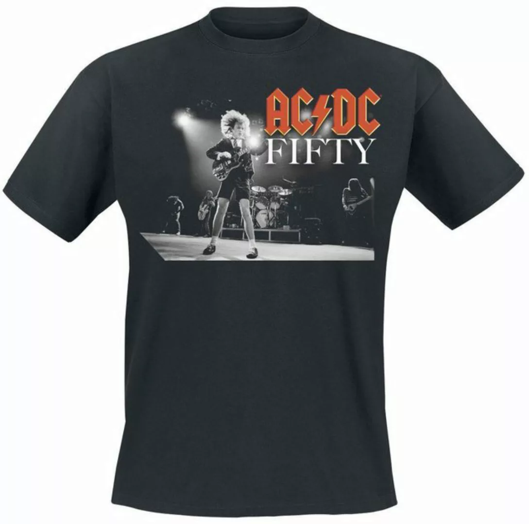 AC/DC Print-Shirt AC/DC Fifty Live Männer T-Shirt schwarz. Band-Merch, Band günstig online kaufen