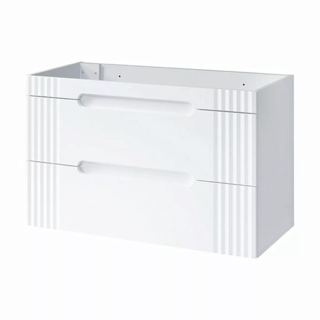 Waschtisch-Unterschrank 100cm FAIRFIELD-56 in weiß, 2 Softclose-Auszüge, B/ günstig online kaufen